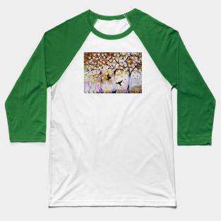 White and Brown 1 Baseball T-Shirt